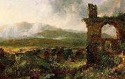 Thomas Cole View near Tivoli oil